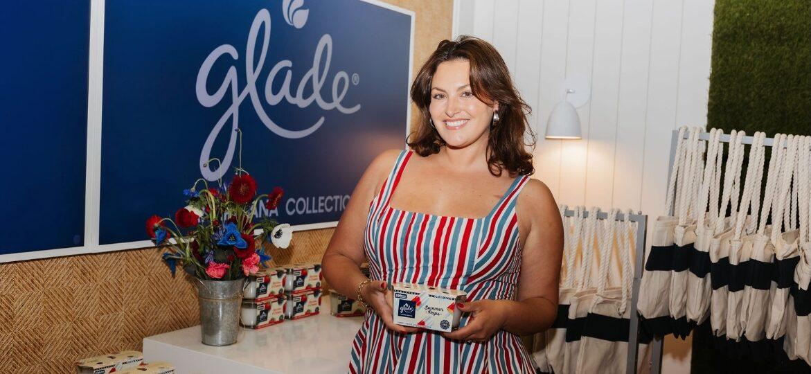 Kristina Zias holding Glade product