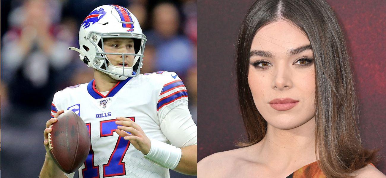 Josh Allen (left) Hailee Steinfeld (right)