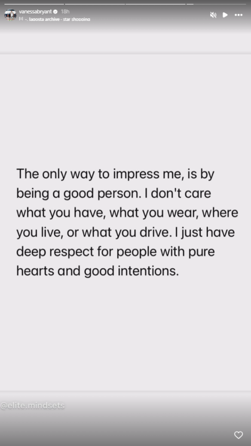 Vanessa Bryant on how to impress her