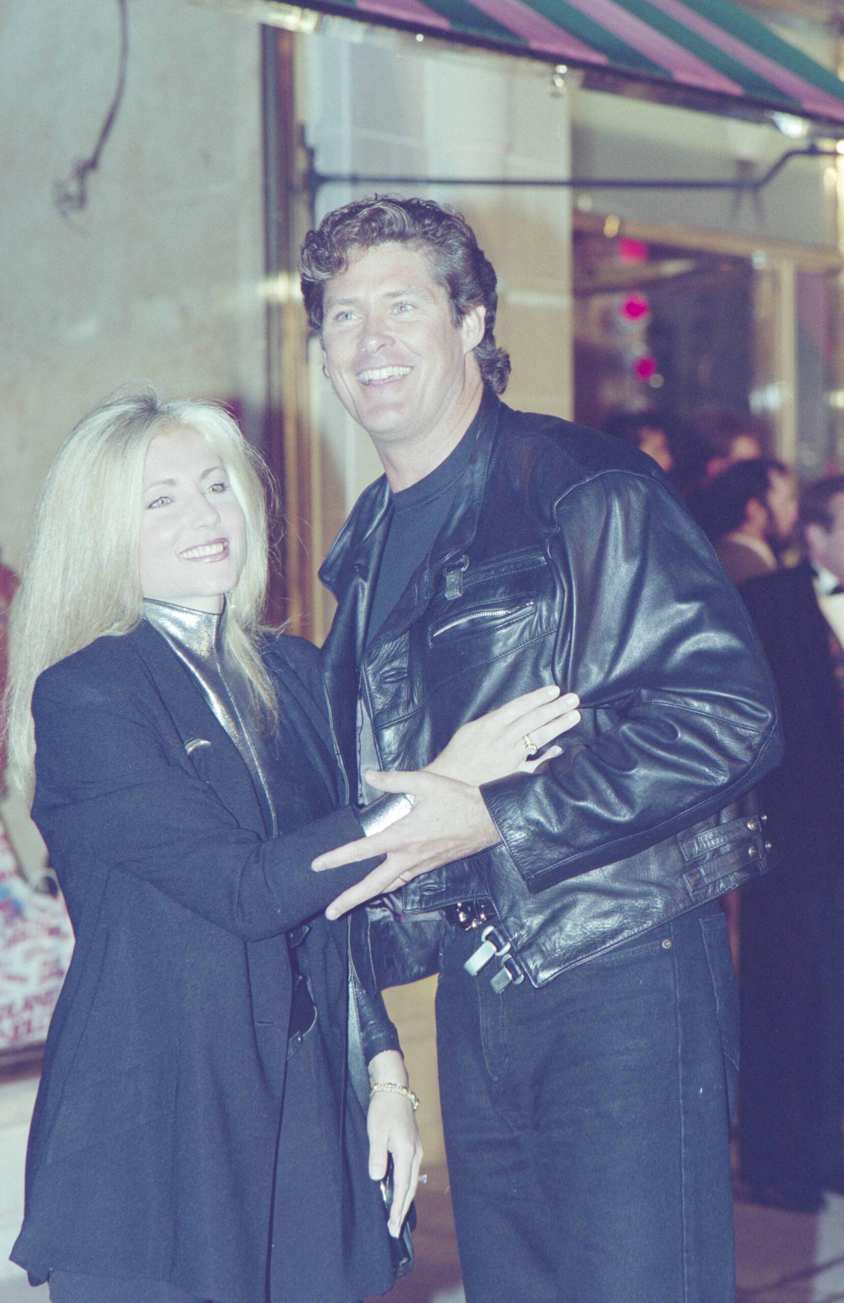Pamela Bach and David Hasselhoff at Opening of Restaurant Planet Hollywood in London