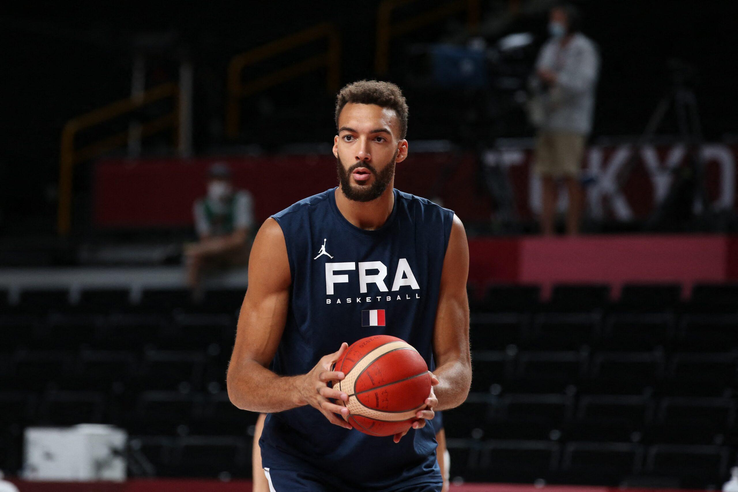 Rudy Gobert during 2020 Olympics. 