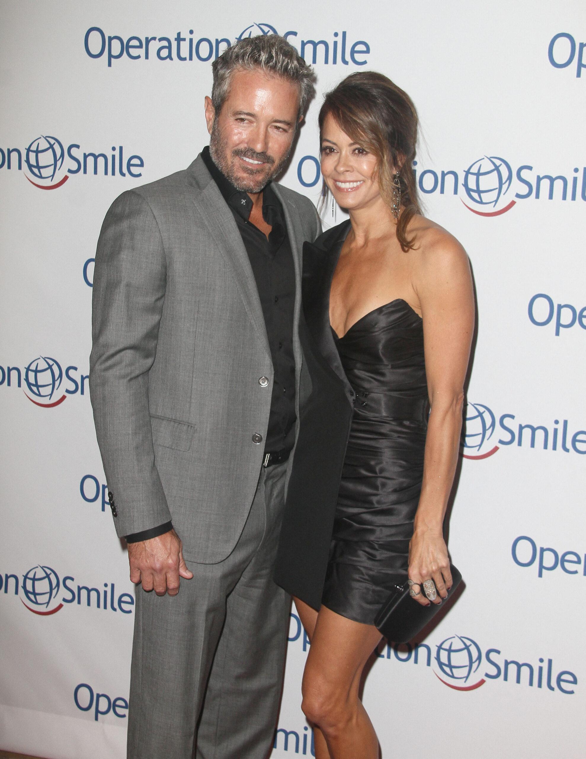Brooke Burke and Scott Rigsby attend Operation Smile Hollywood Fight Night in Los Angeles