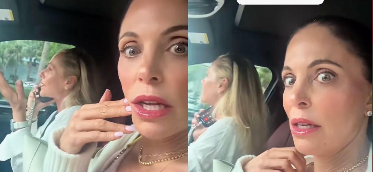 Bethenny Frankel and friend in car