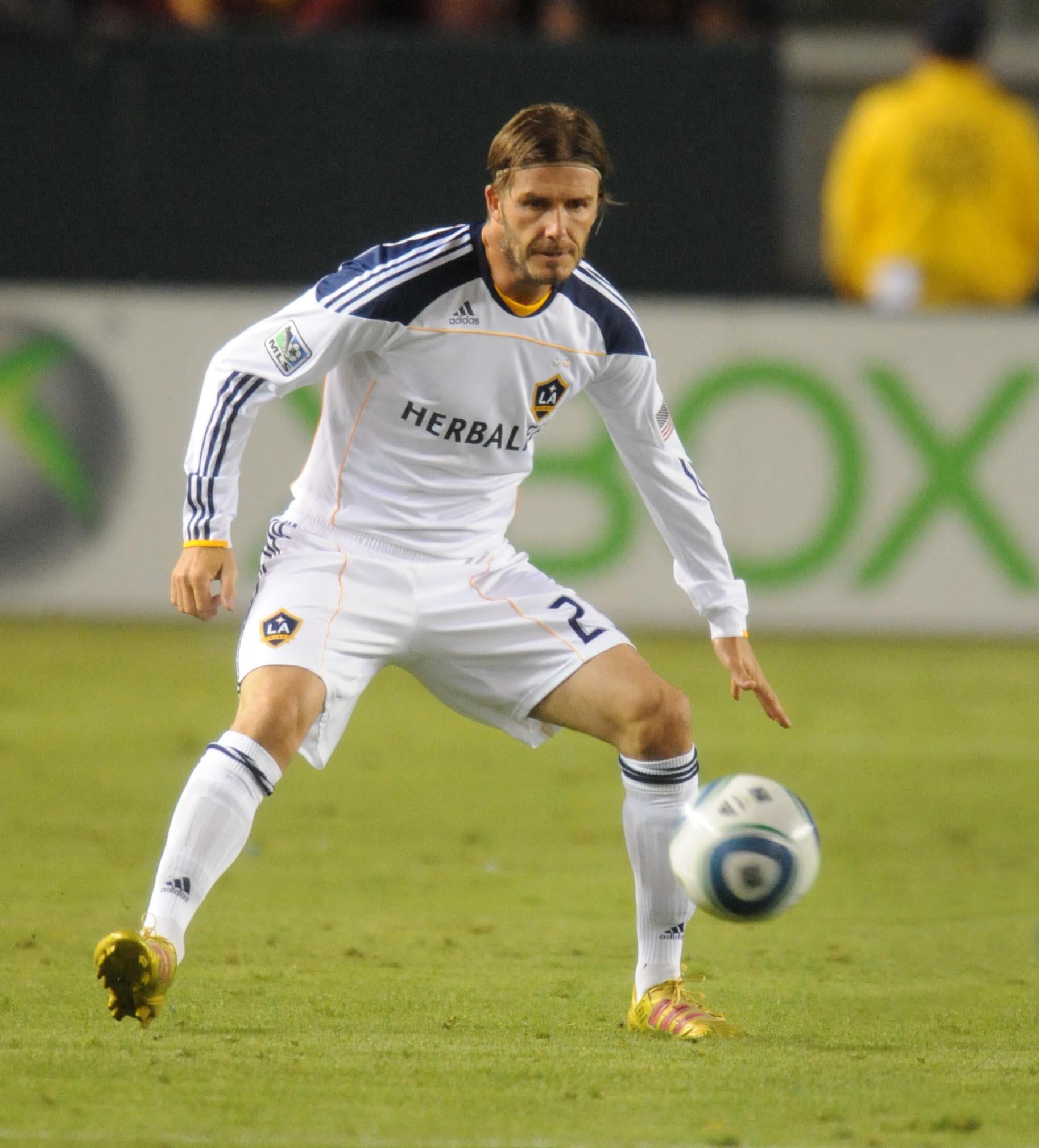 DAVID BECKHAM SHINES AT THE GALAXY GAME
