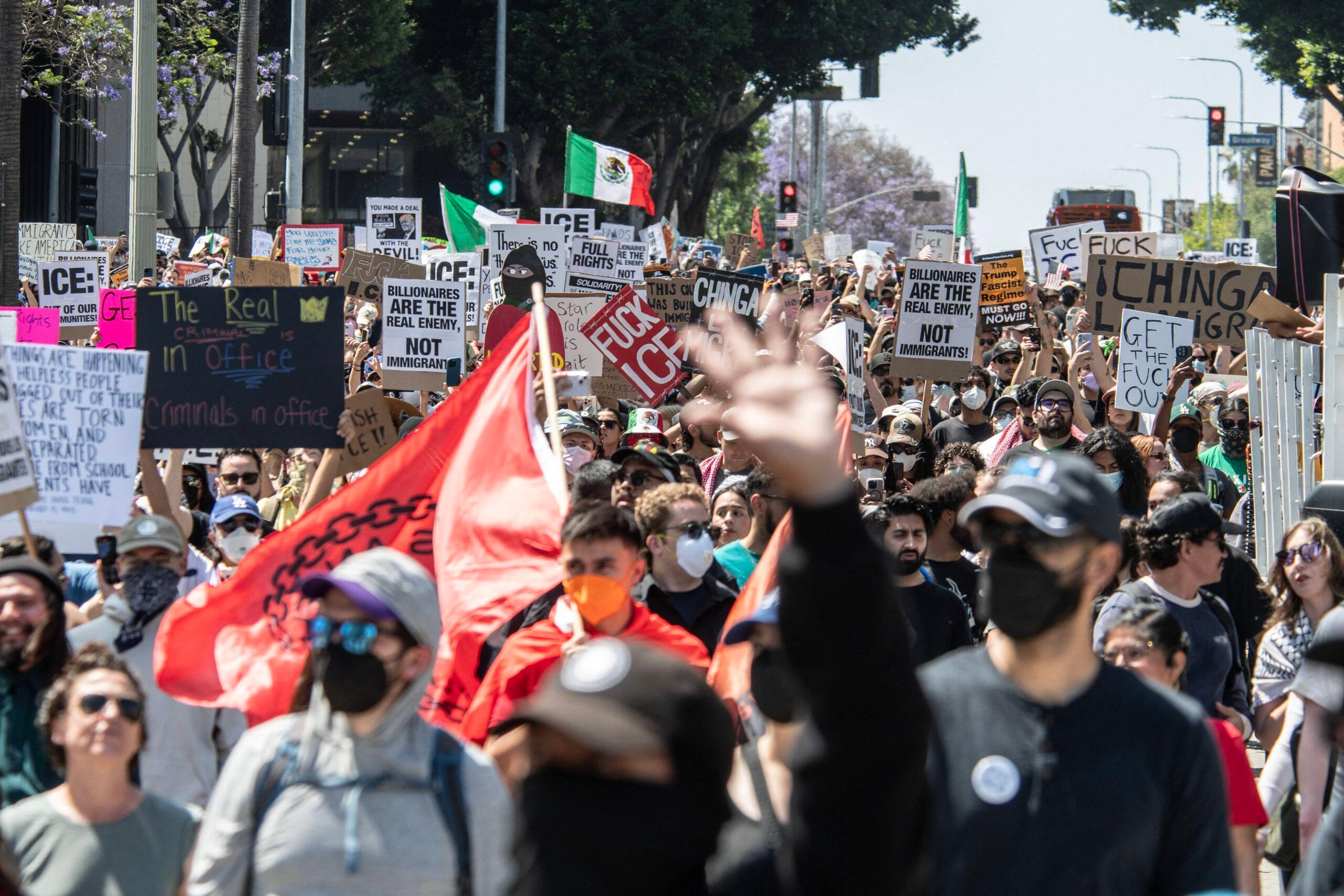 Tensions In Los Angeles: Massive Protests Against ICE Raids And Military Deployment