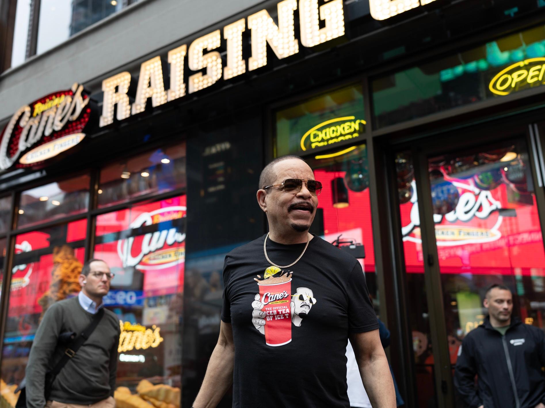 Ice-T outside of Raising Cane's