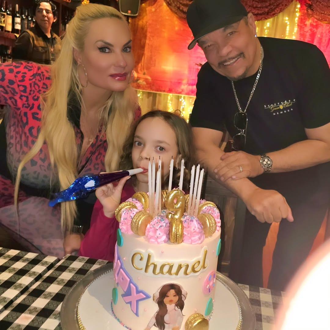 Ice-T, Coco, and Chanel at birthday party
