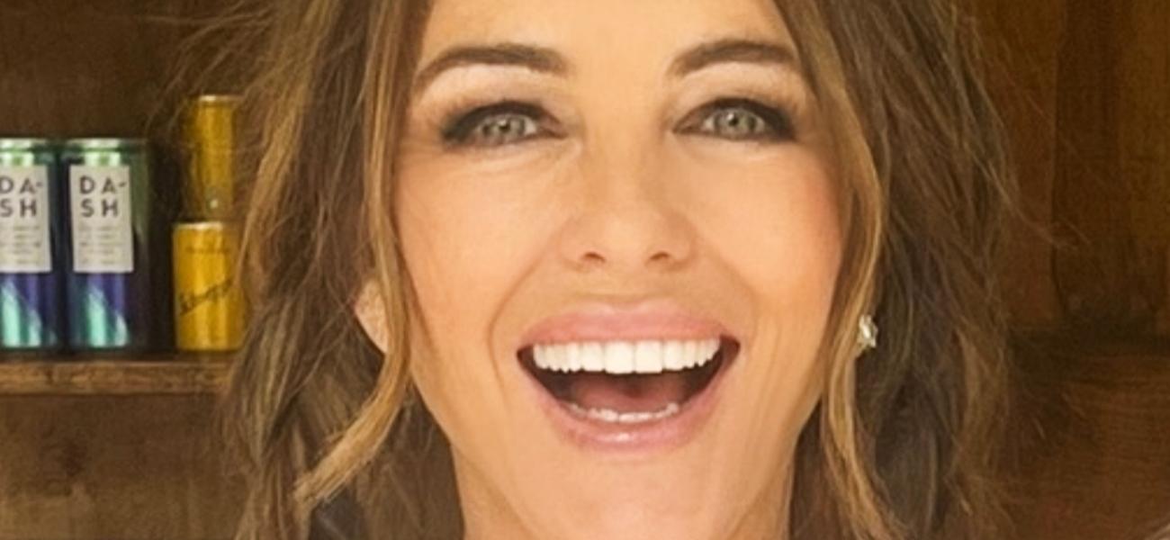 Elizabeth Hurley smiling