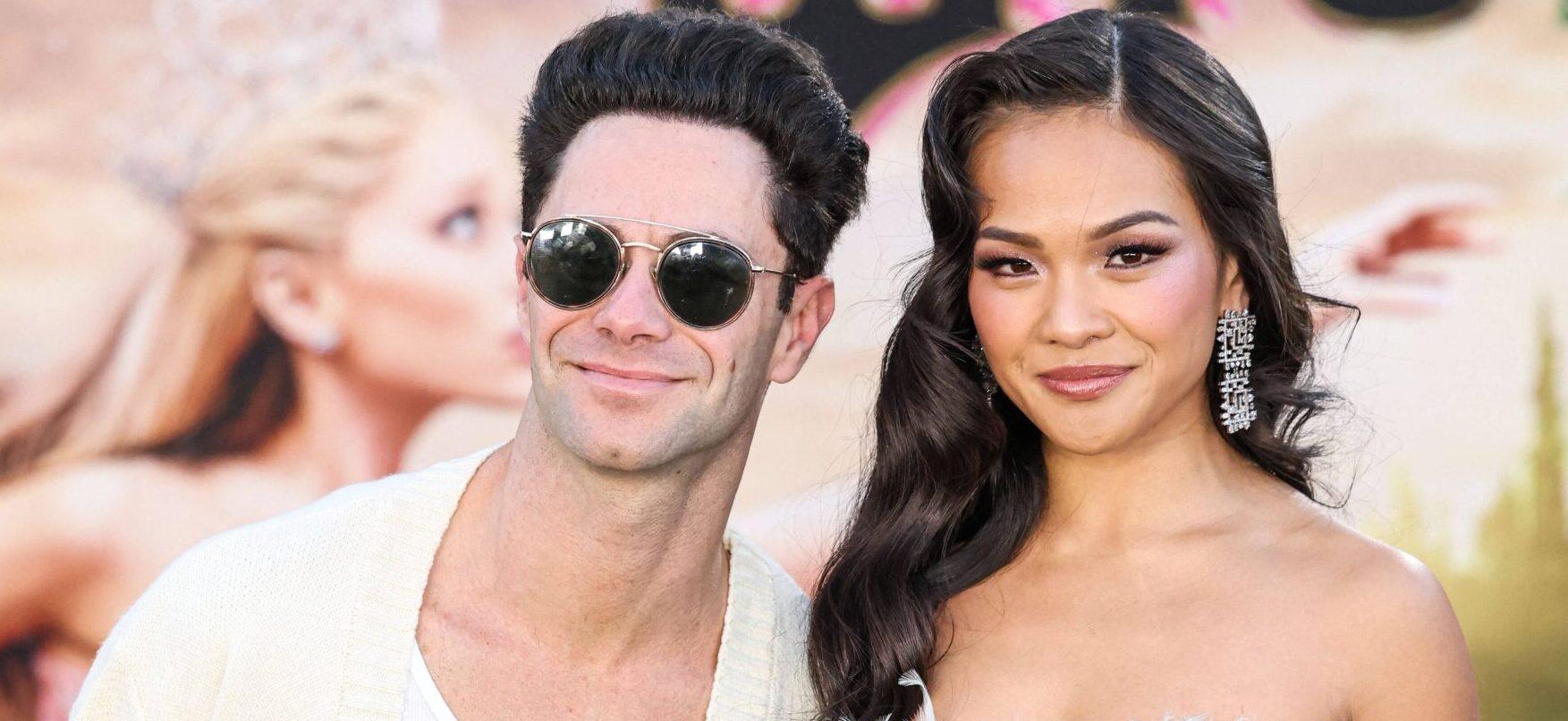 Sasha Farber and Jenn Tran at Los Angeles Premiere Of Universal Pictures' 'Wicked'