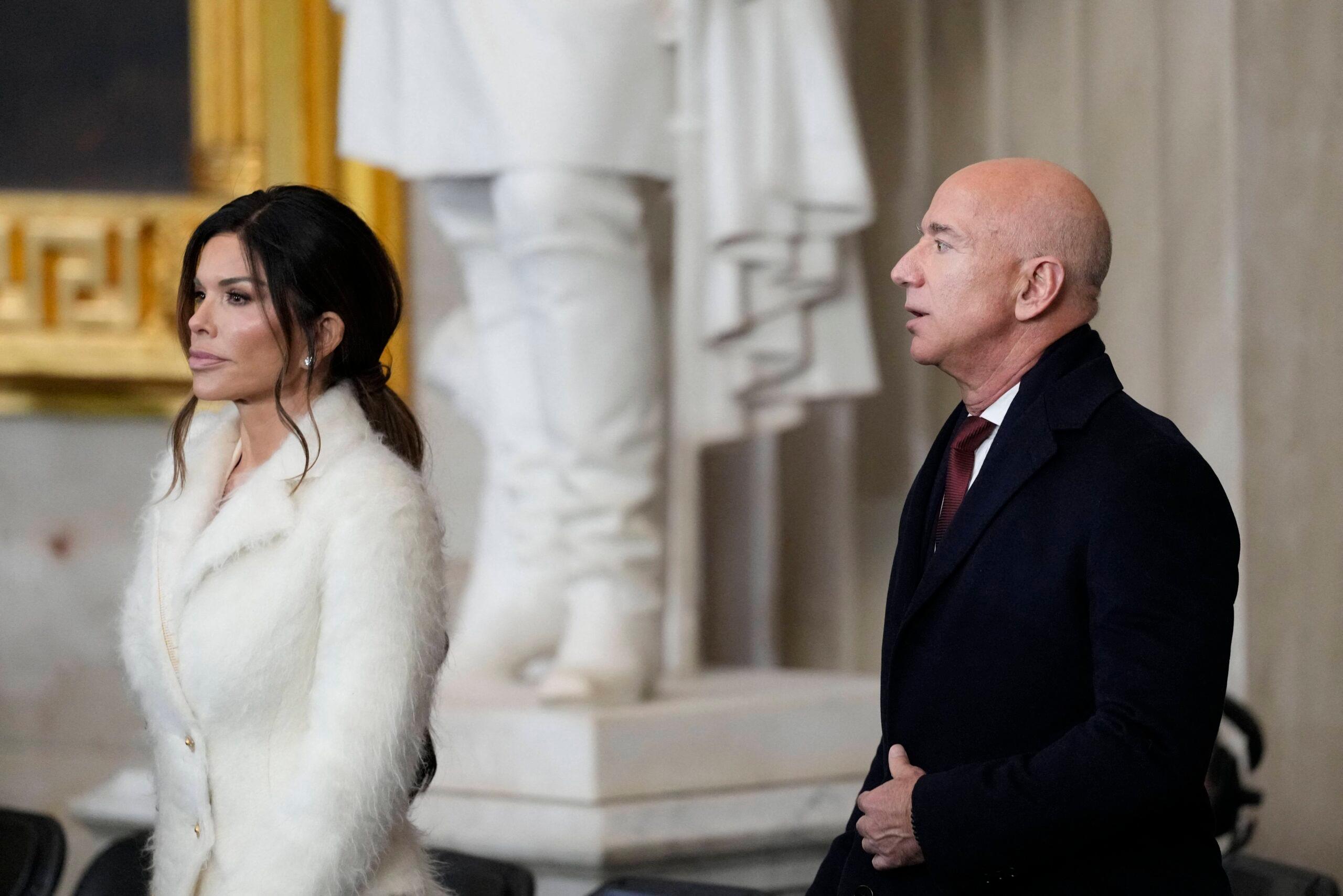 Jeff Bezos and Lauren Sanchez at Trump and Vance Swearing-In at the US Capitol