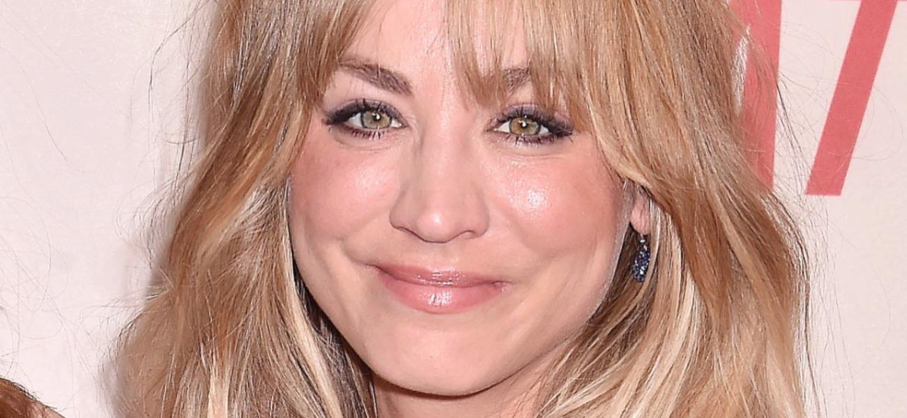 Kaley Cuoco close up
