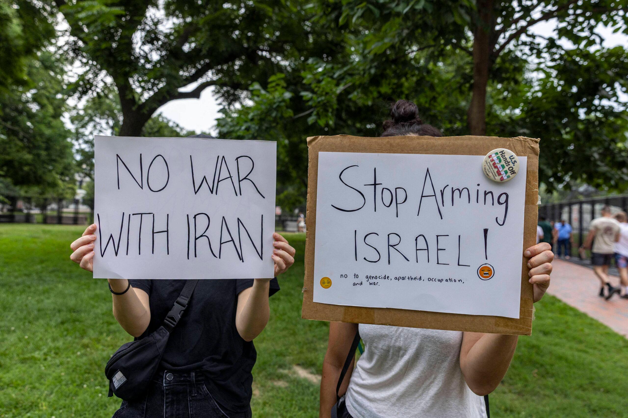 Protesters Rally In D.C. Against War With Iran After Israeli Strike