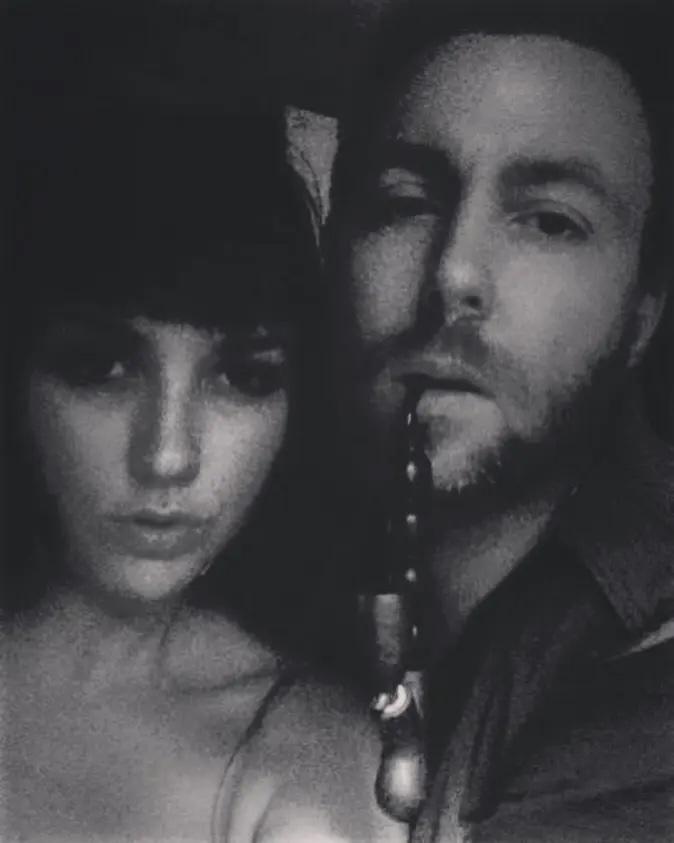 Marieangela King and Elijah Blue Allman selfie