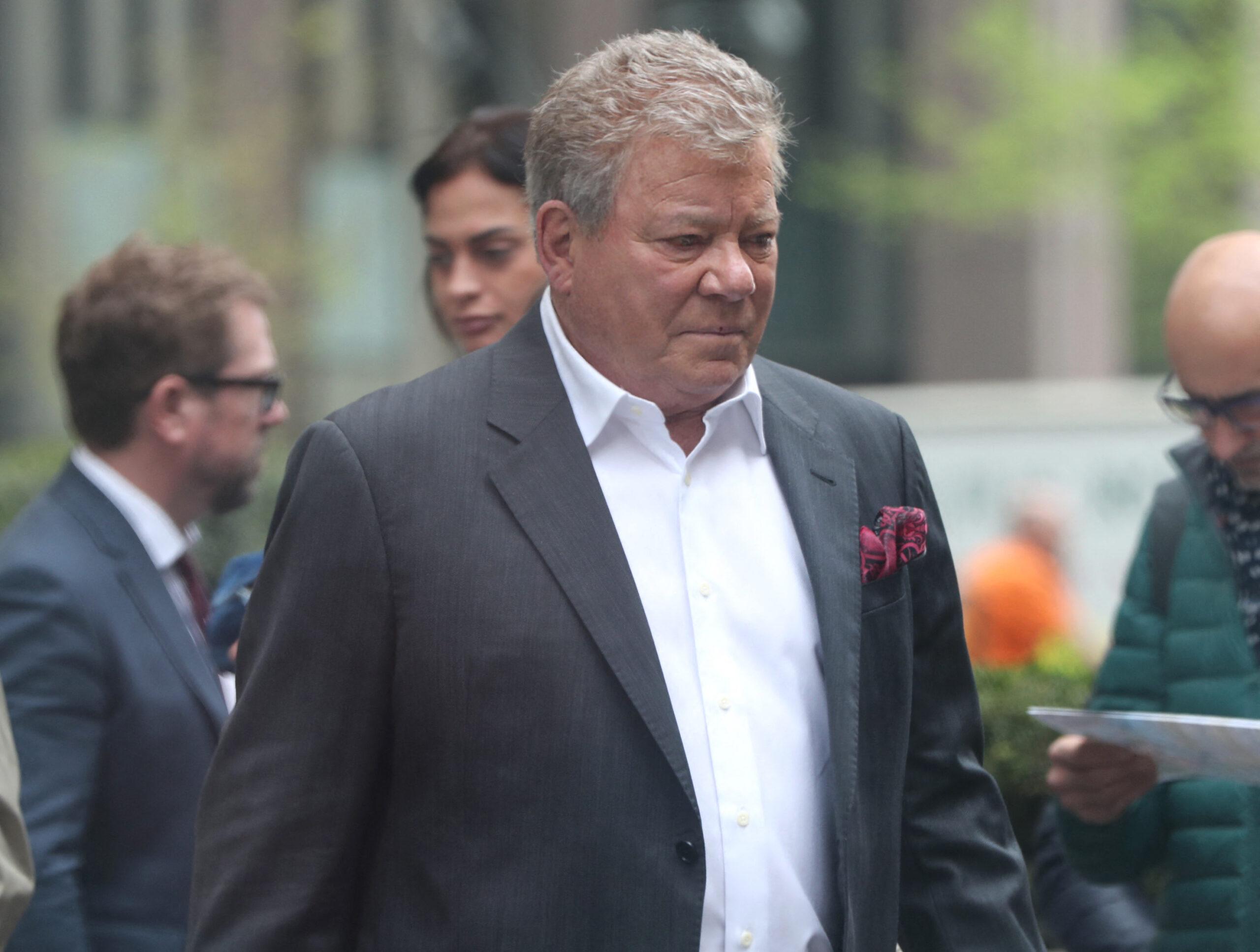 William Shatner walking in New York