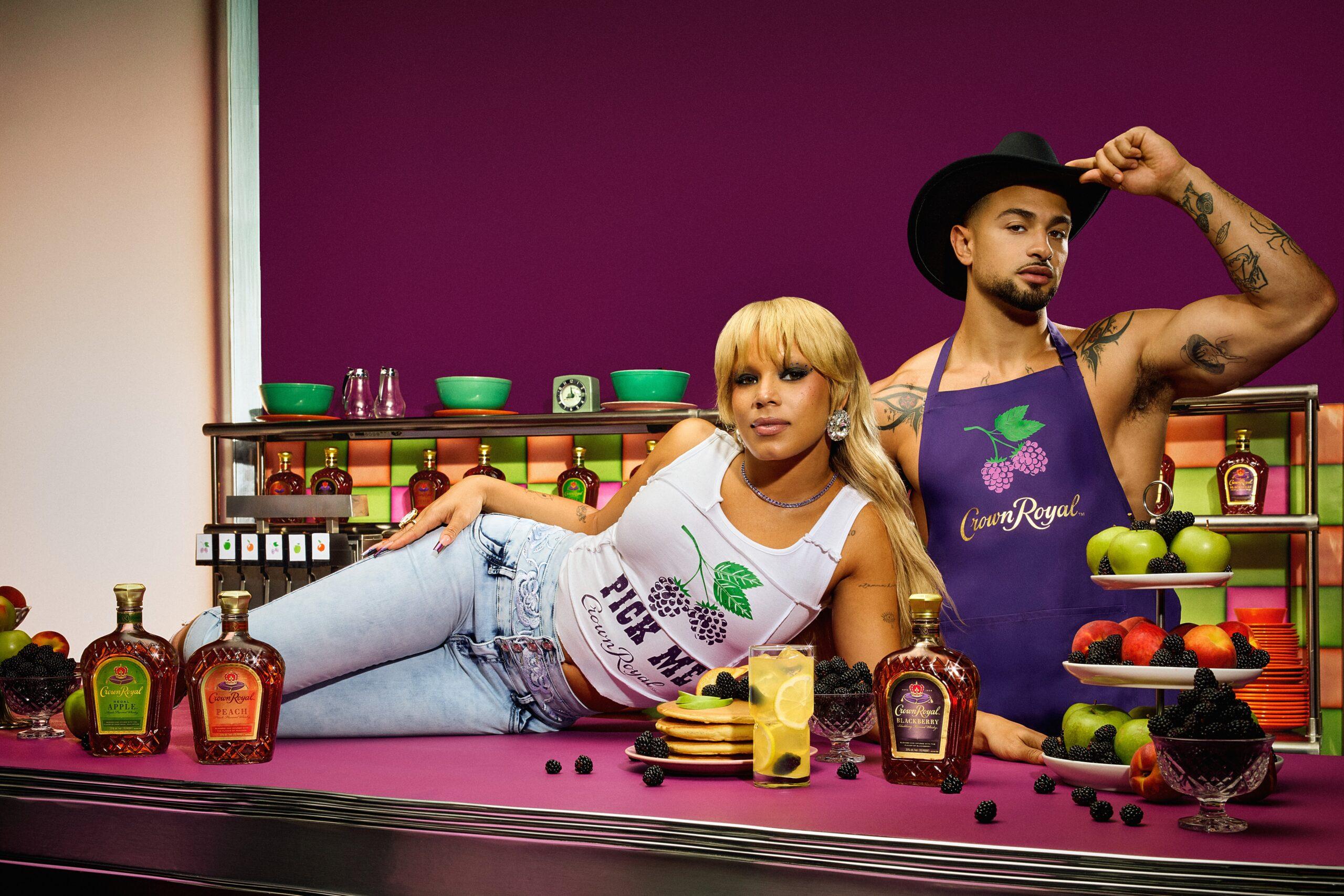 Tanner Adell and Miguel Harichi for Crown Royal ad