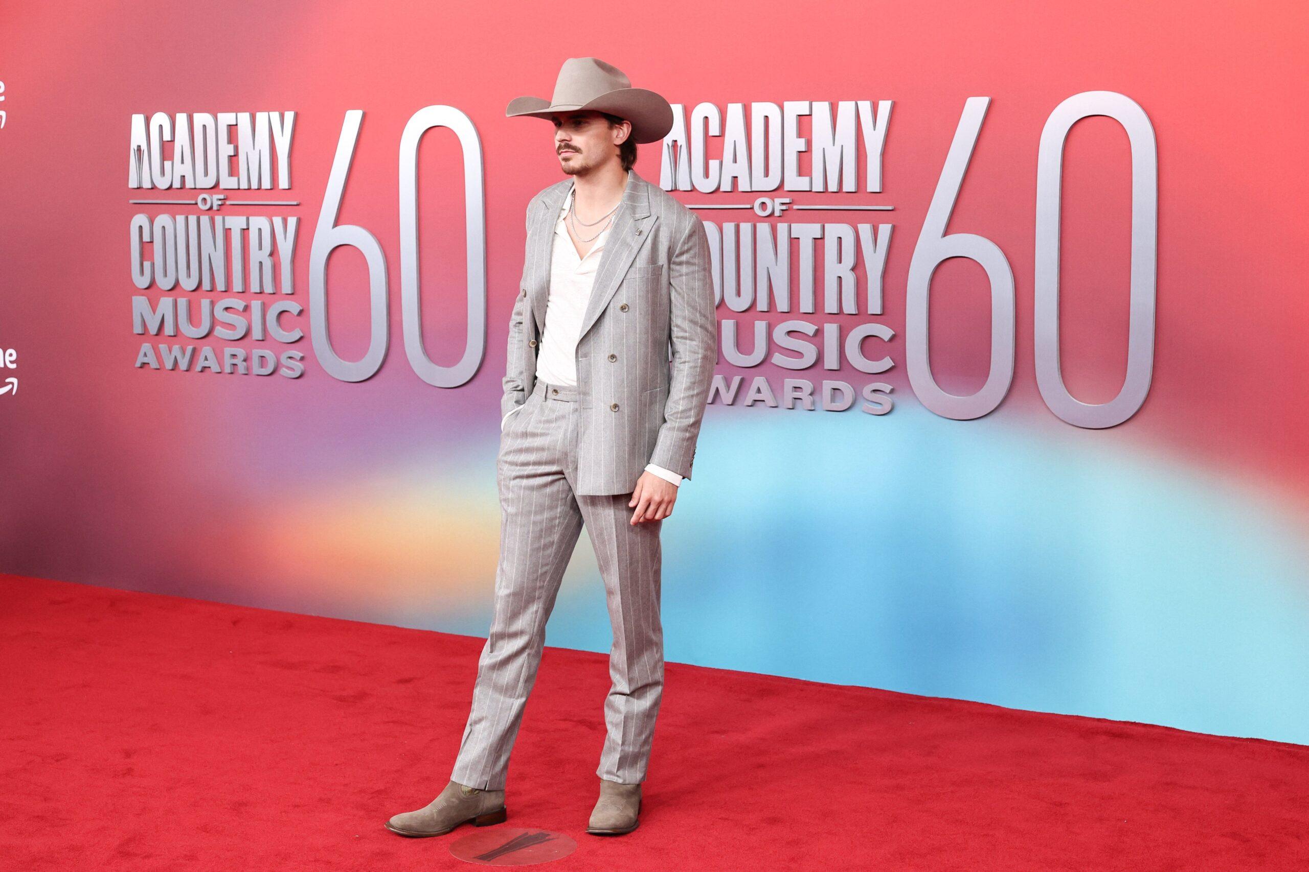 Tucker Wetmore at 60th Academy of Country Music Awards