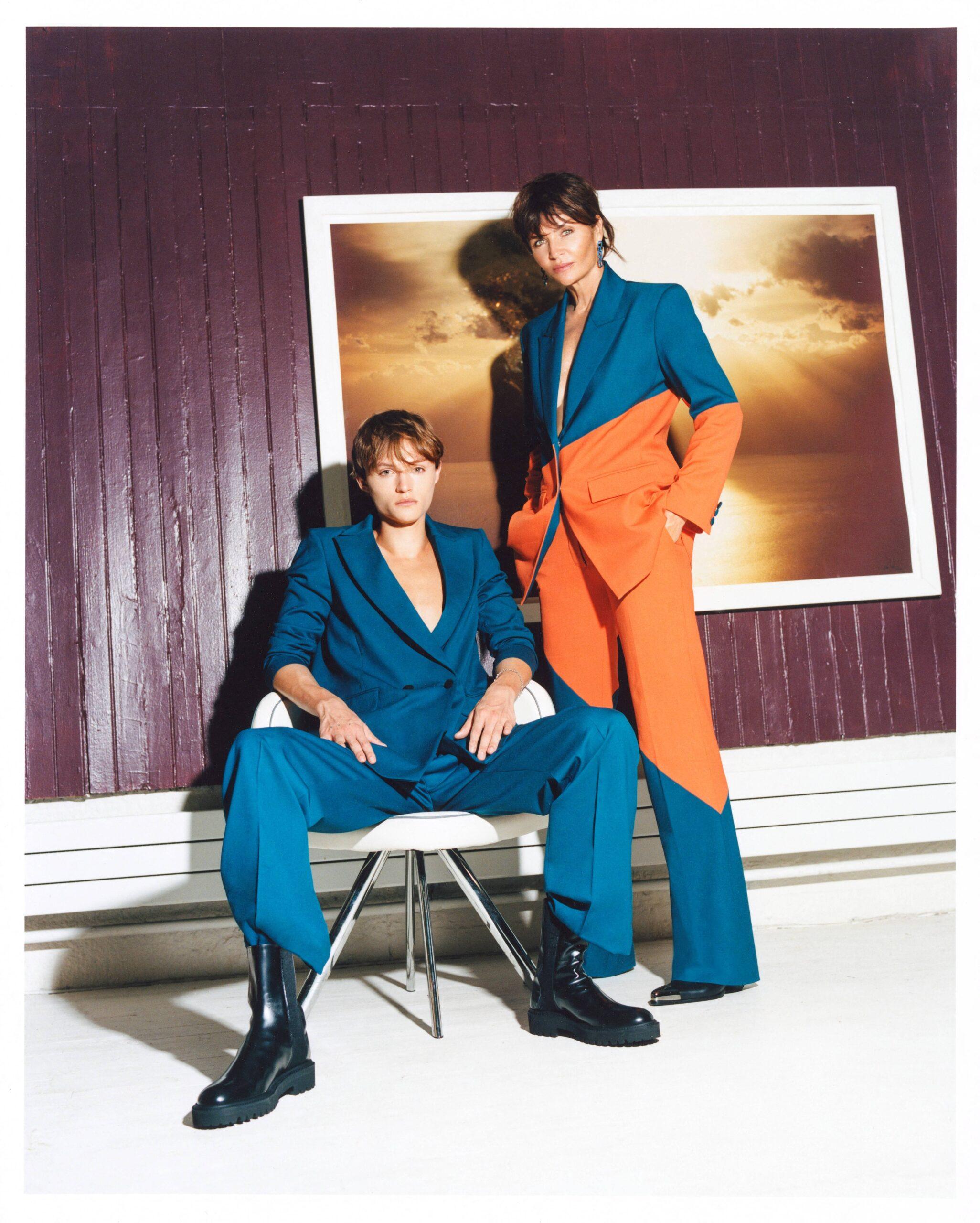 Helena Christensen poses with lookalike son Mingus for Marcell Von Berlin