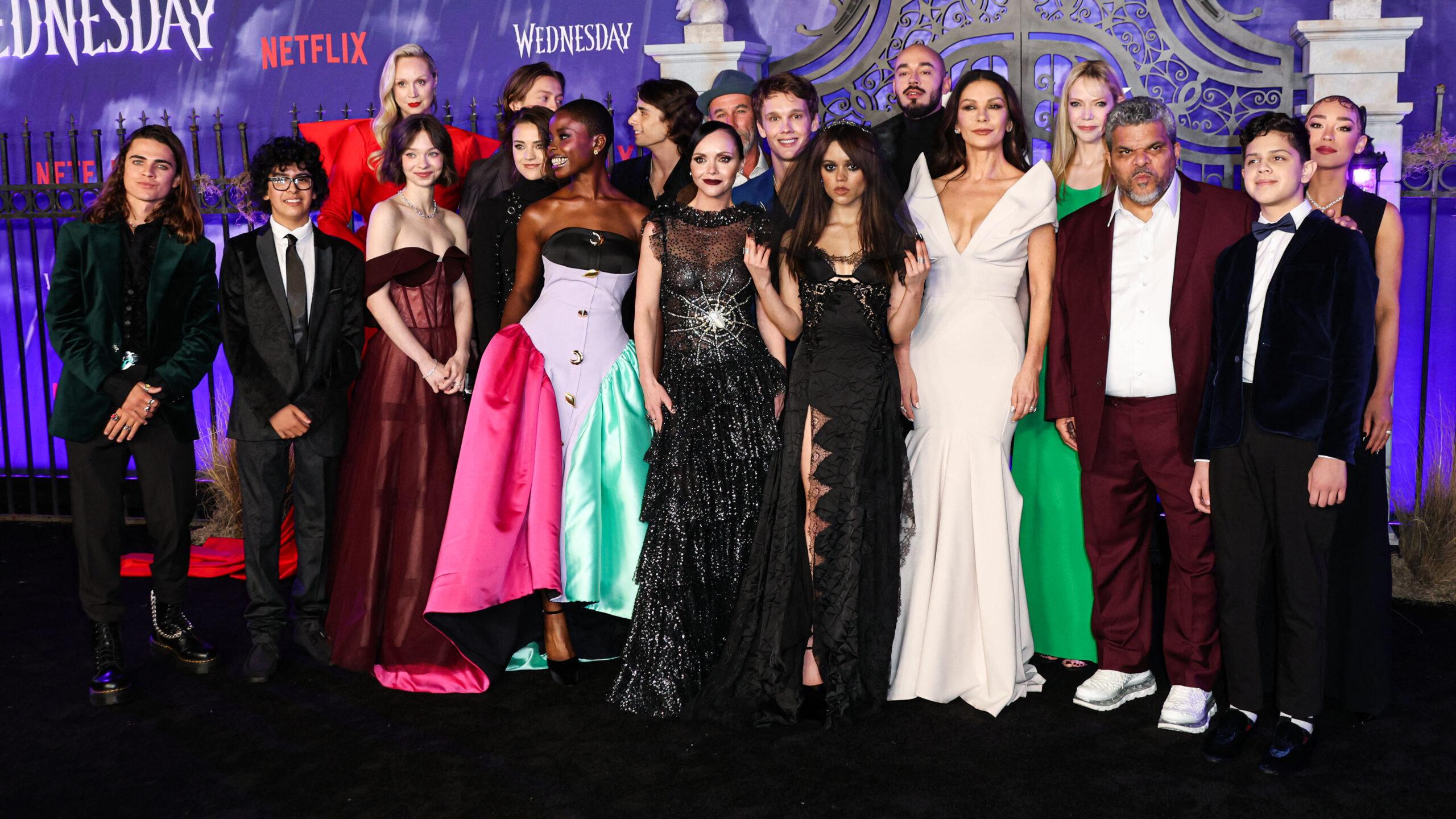 Cast of Wednesday at World Premiere Of Netflix's 'Wednesday' Season 1