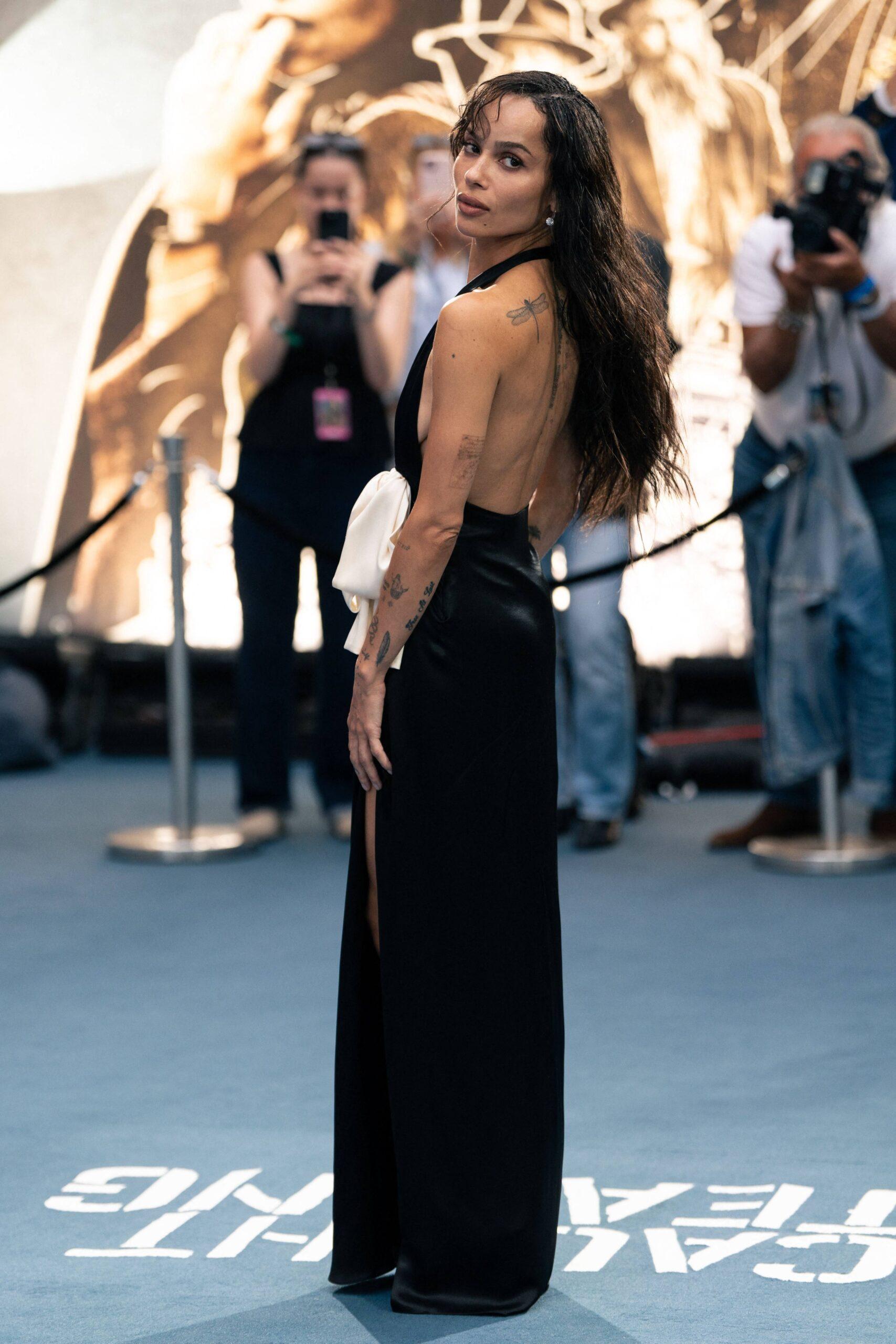 Zoe Kravitz attends the Caught Stealing UK Gala Screening at Odeon Luxe Leicester Square