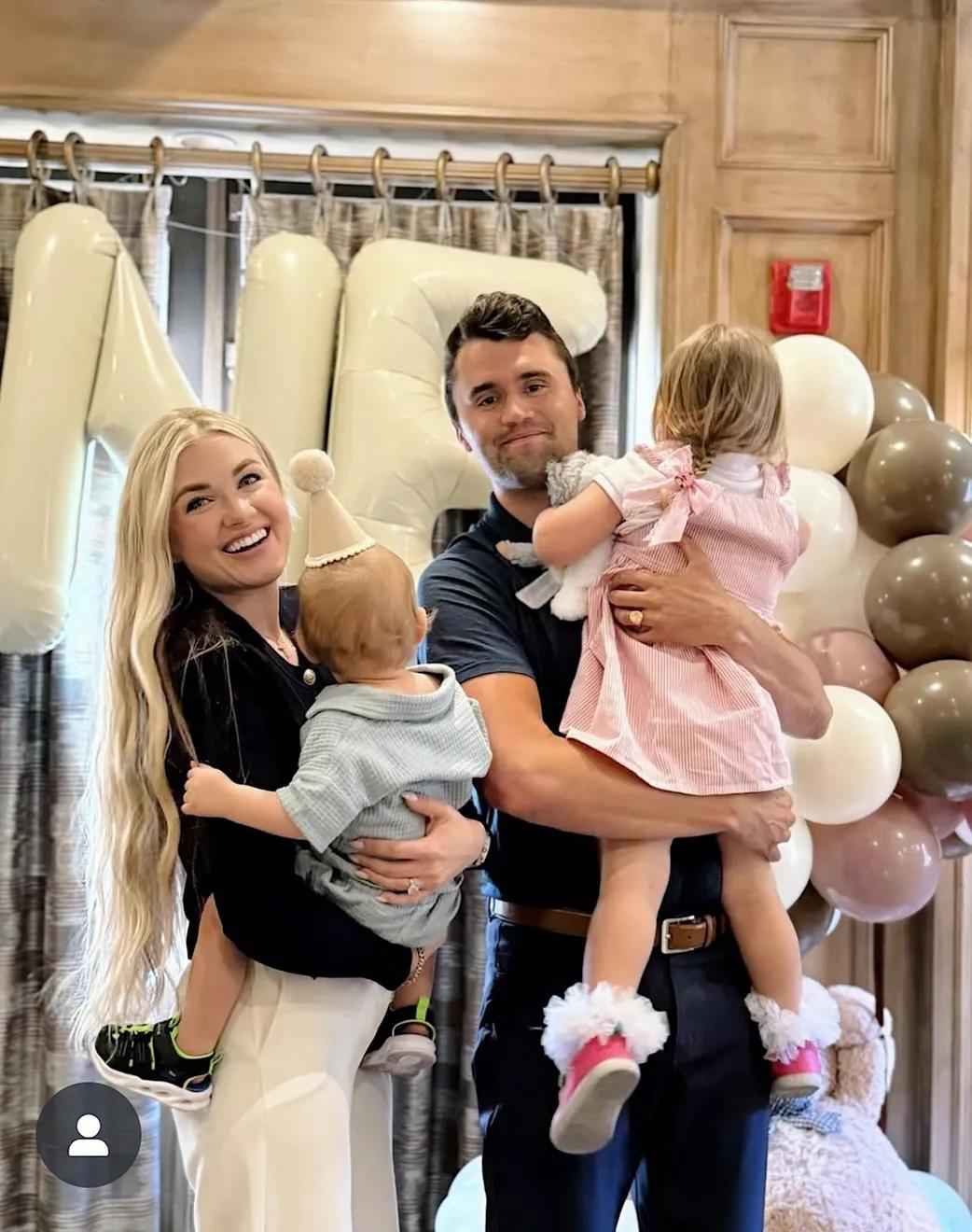 Charlie Kirk and family