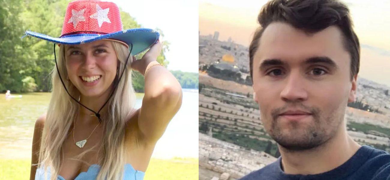 Haley Welch (left) Charlie Kirk (right)