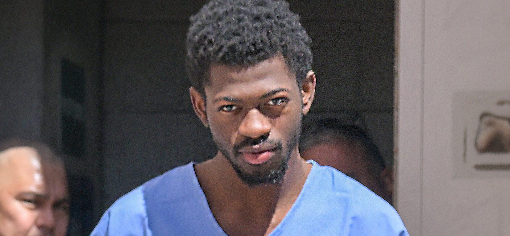 Lil Nas X seen after being released from jail