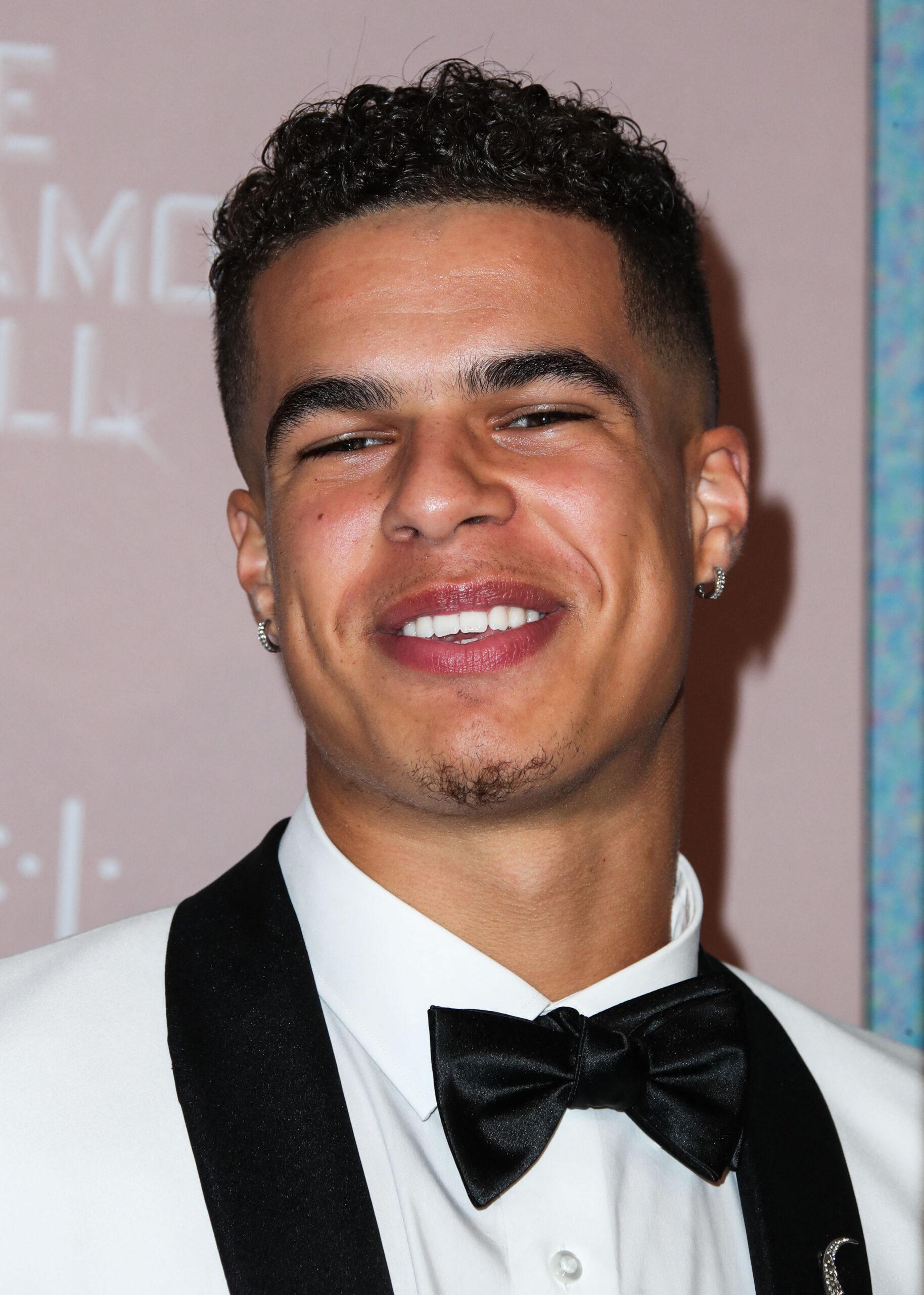 Michael Porter Jr posing on the red carpet. 