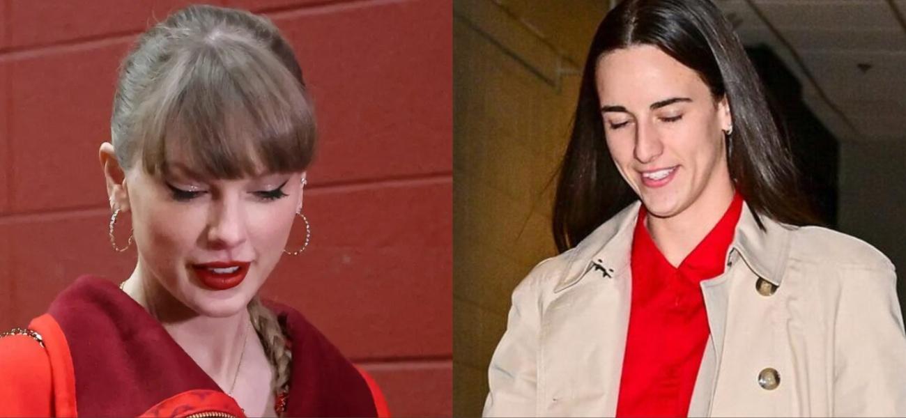 Taylor Swift and Caitlyn Clark collage