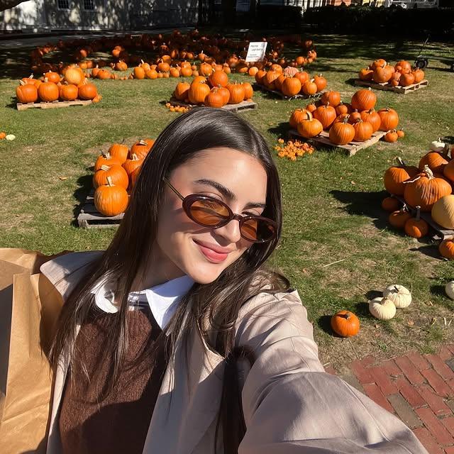 Rachael Kirkconnell at pumpkin patch