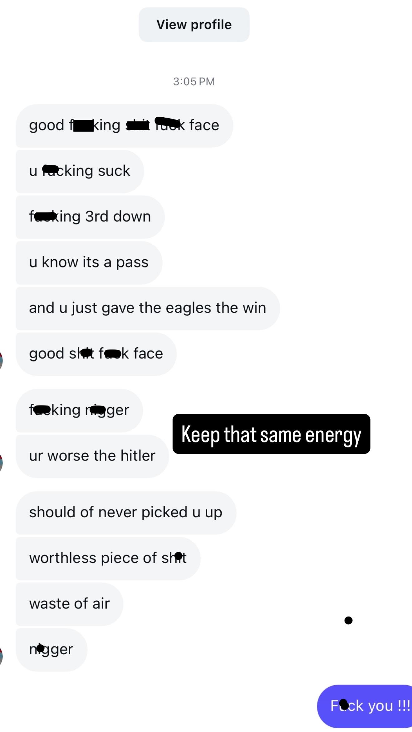 Messages shared by Isaiah Rodgers. 