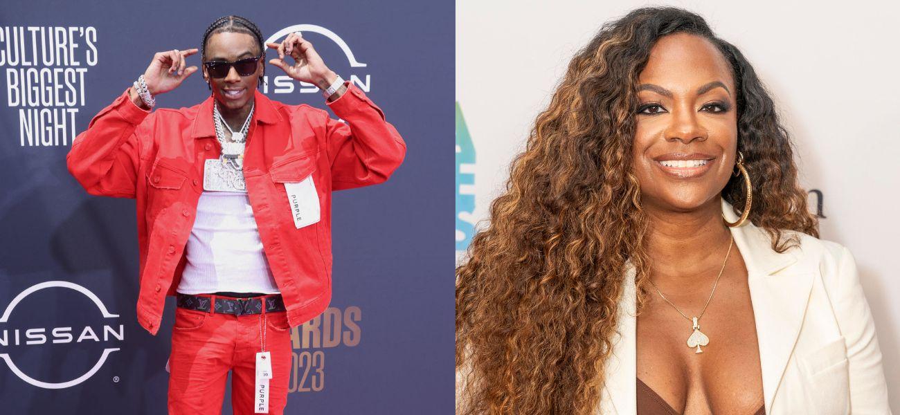 Photo collage of Soulja Boy and Kandi Burruss.