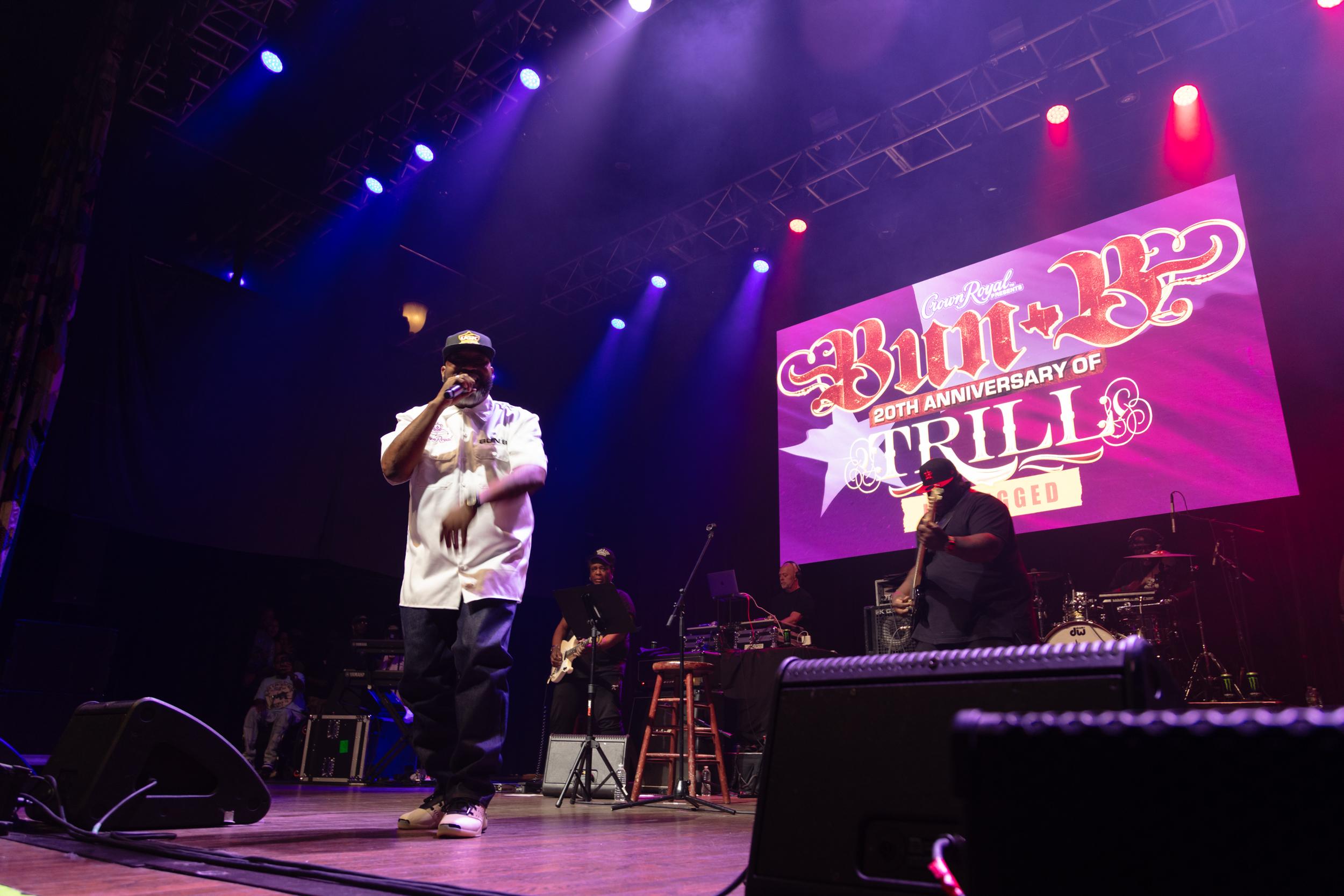Bun B at a special “Trill Unplugged” performance at the House of Blues Houston