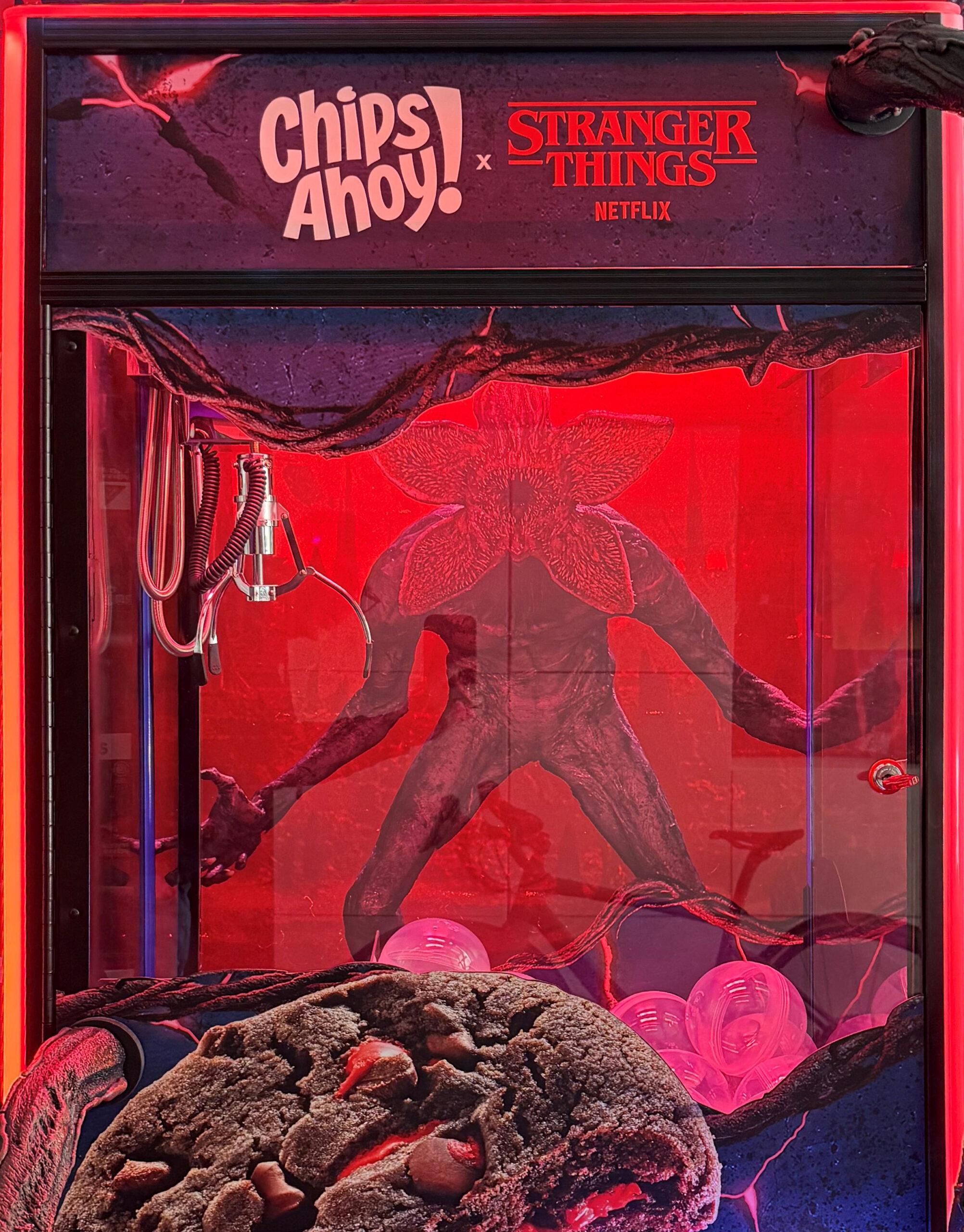 Chips Ahoy Stranger Things claw machine