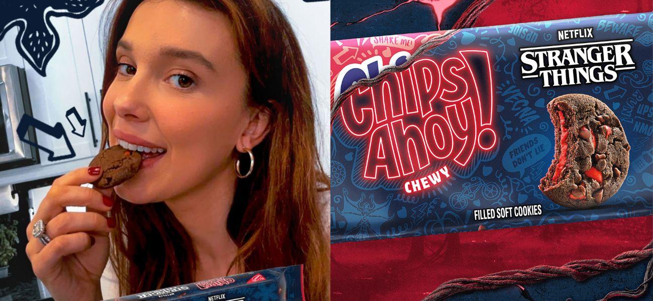 Millie Bobby Brown (left) Chips Ahoy (right)