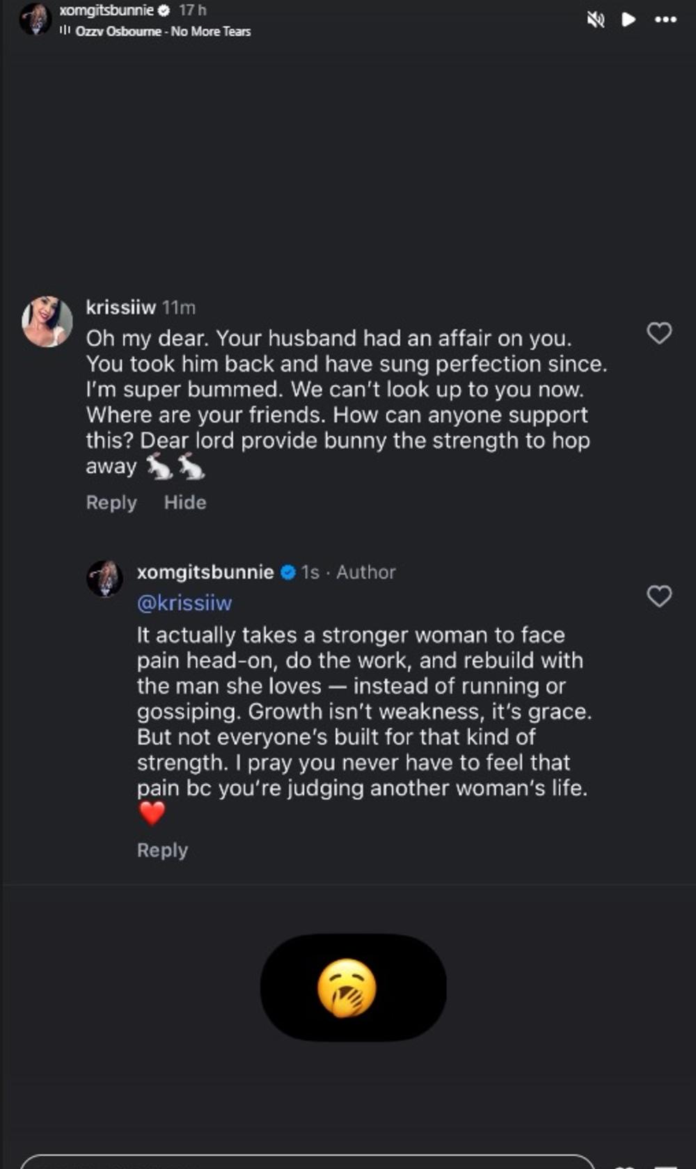 Bunnie XO breaks silence on Jelly Roll