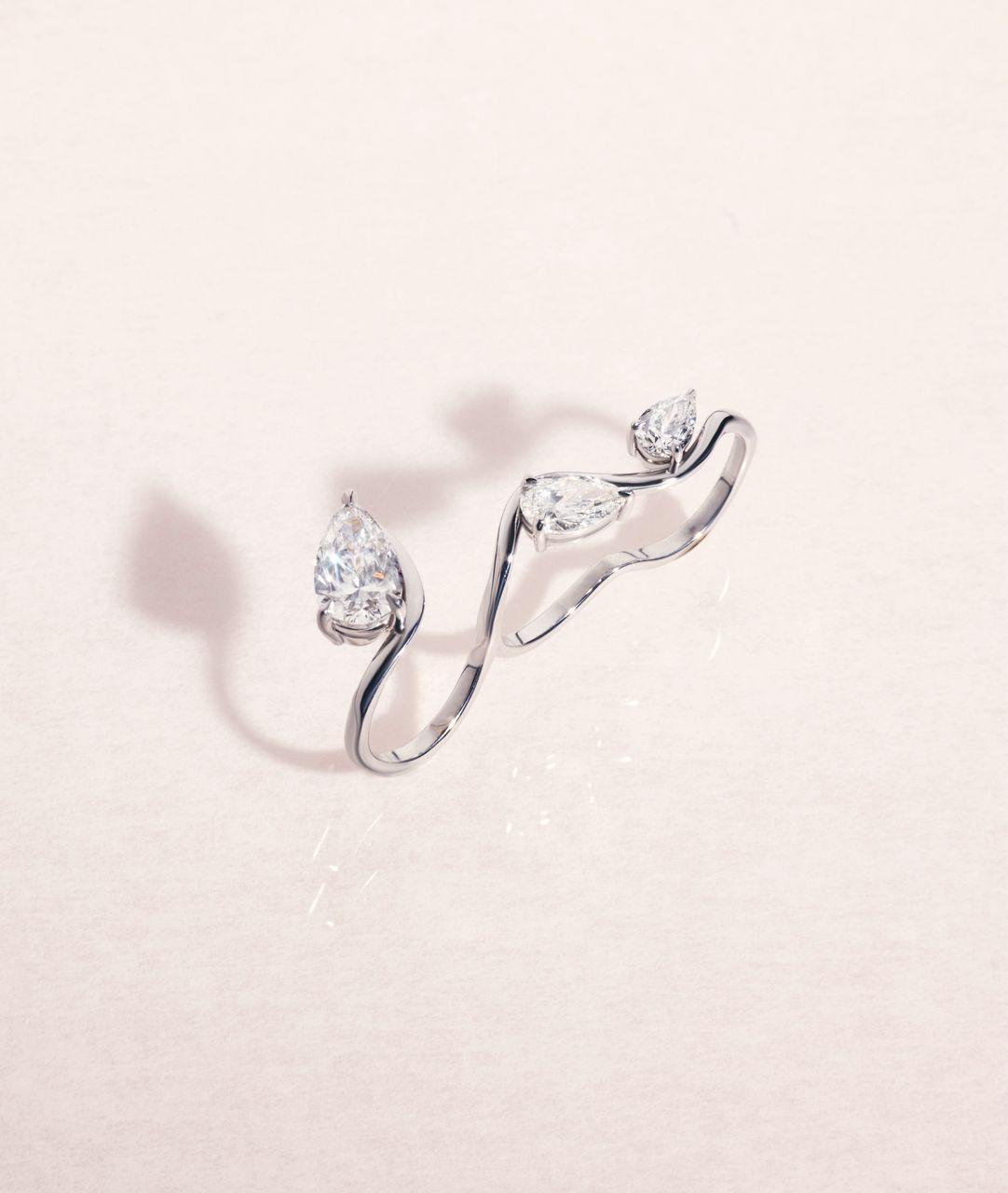 The Cadence three-finger ring from the Laila Kaisi collection, worn by Selena Gomez