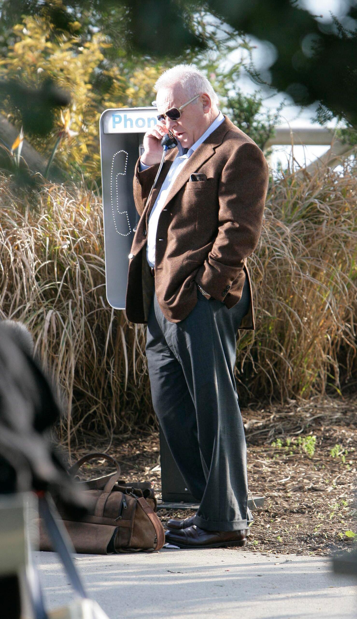 Anthony Hopkins filming in Santa Monica