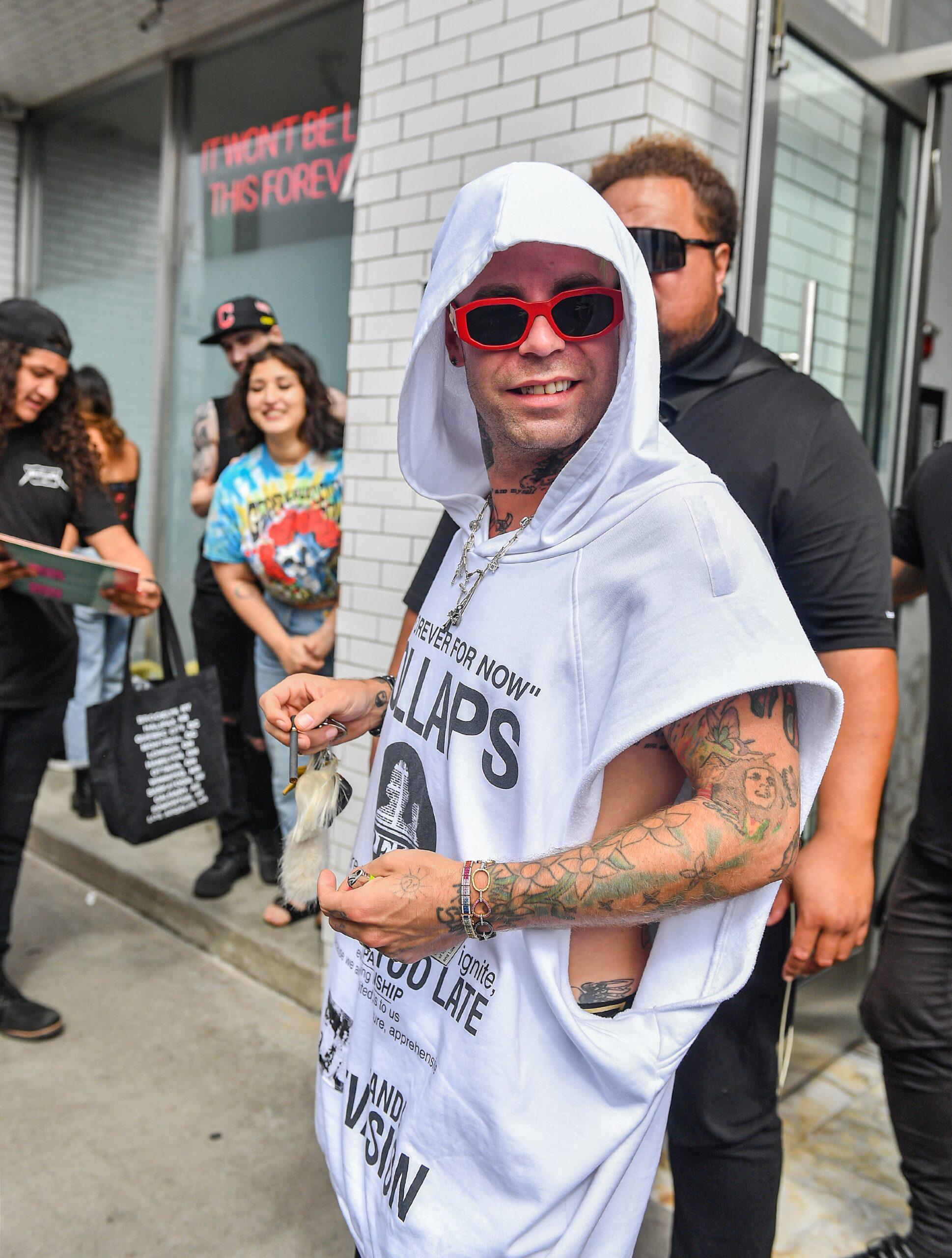 ModSun Attends and Films Machine Gun Kelly & Travis Barker's rooftop performance in Venice Beach, CA Over The Weekend!
