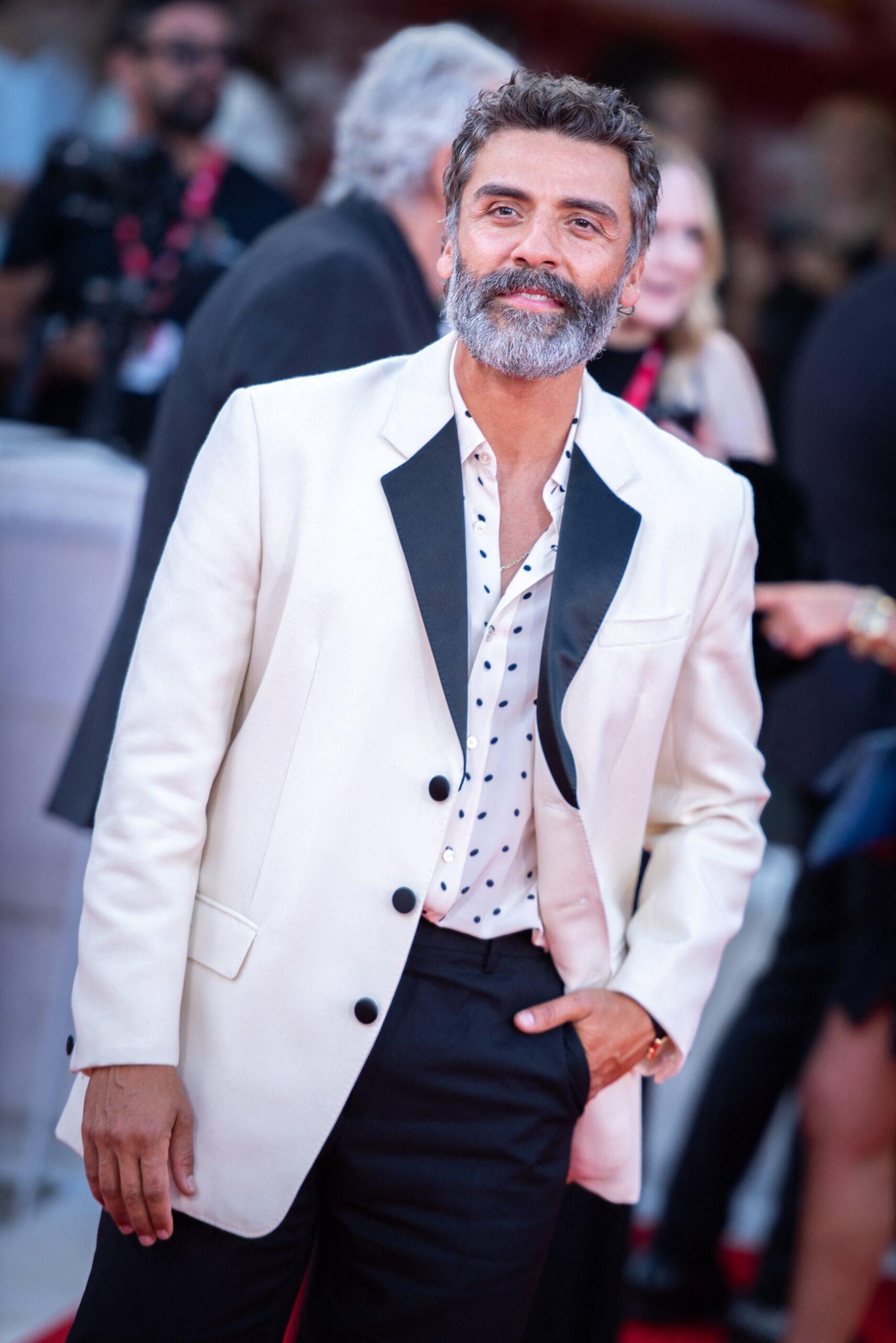 Oscar Isaac at Frankenstein Red Carpet In Venice, Italy