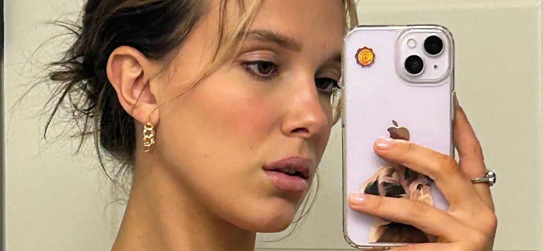 Millie Bobby Brown mirror selfie