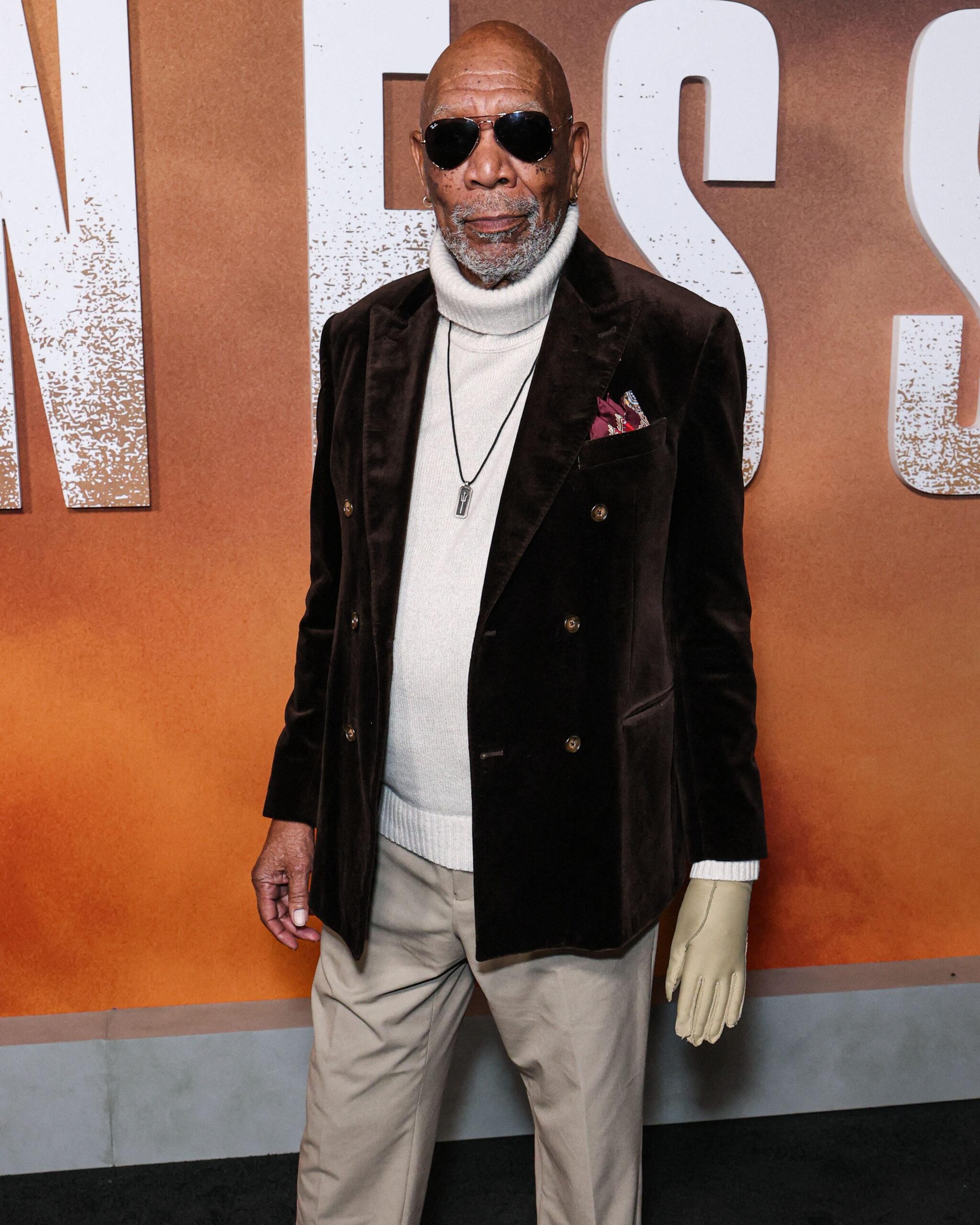 Morgan Freeman at Los Angeles Premiere Of Paramount+'s Original Series 'Lioness' Season 2