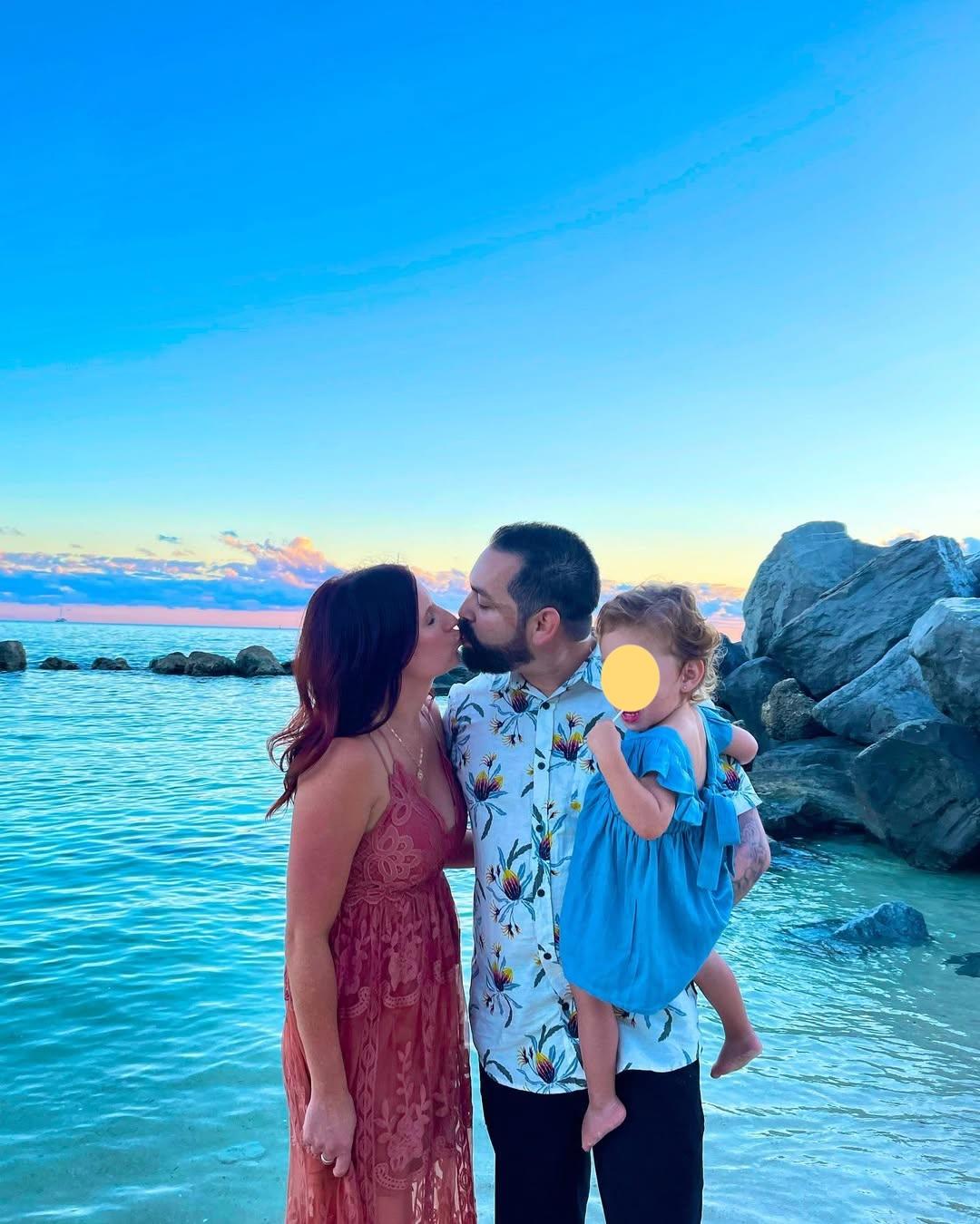 Michael Duarte and his family