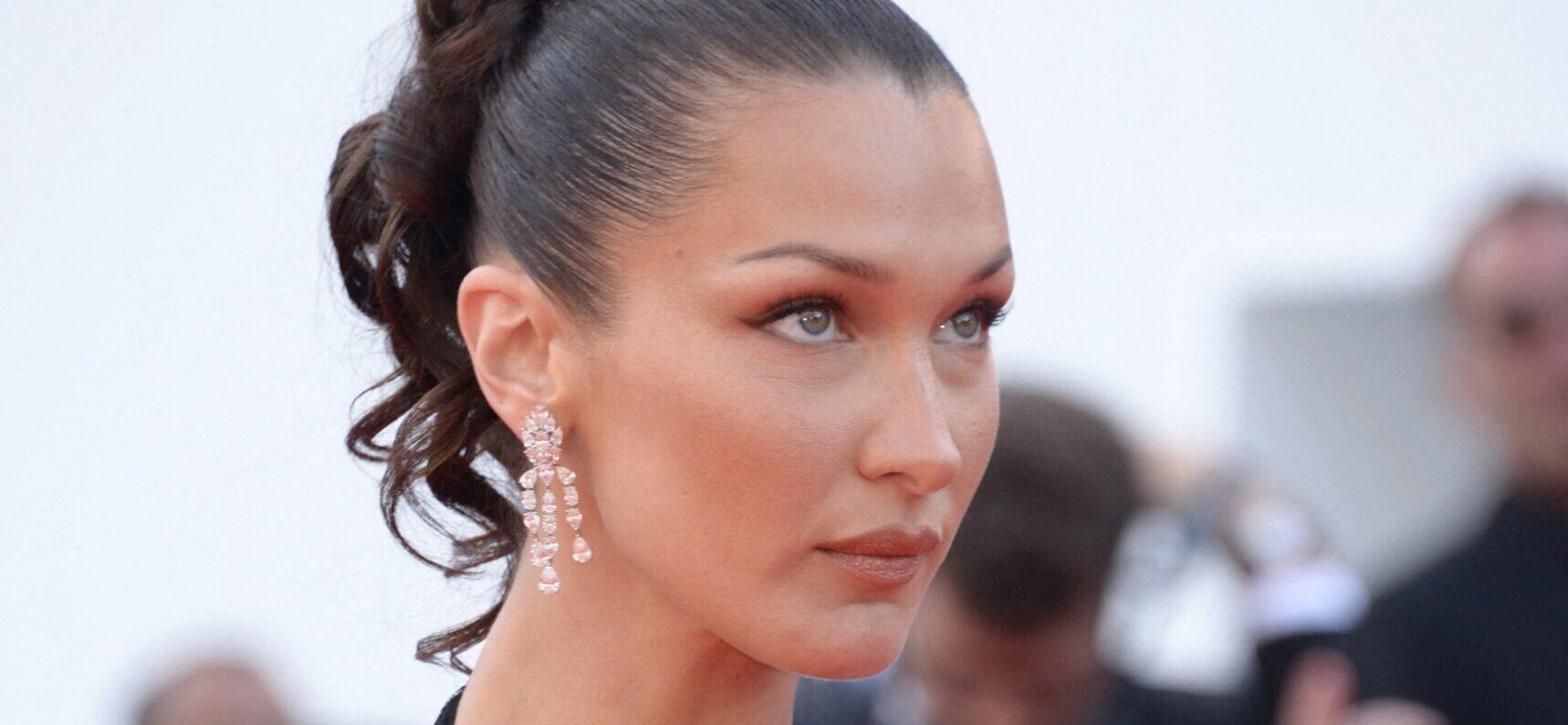 Bella Hadid attends ''L'Amour Ouf'' (Beating Hearts) Red Carpet - The 77th Annual Cannes Film Festival