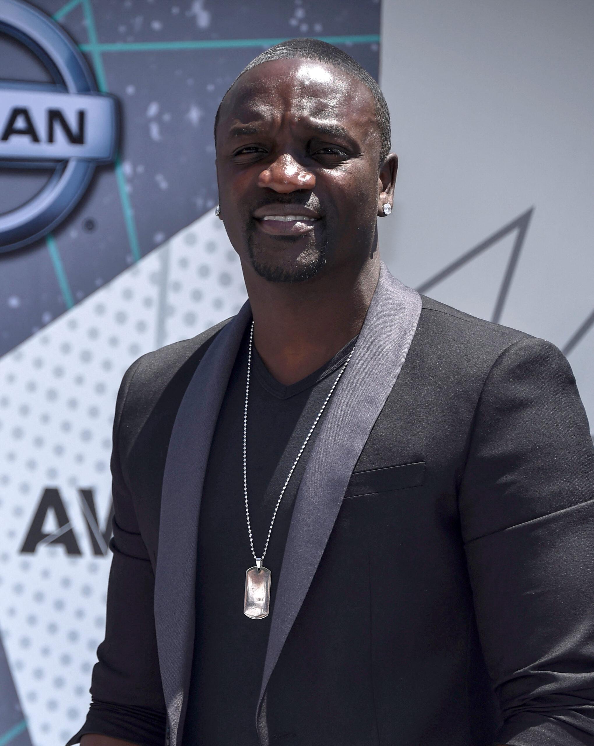 Akon attends the BET Awards in Los Angeles