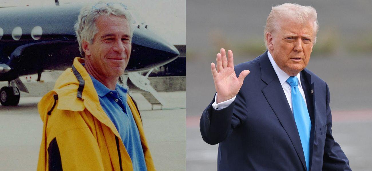 Jeffrey Epstein (left) Donald Trump (right)
