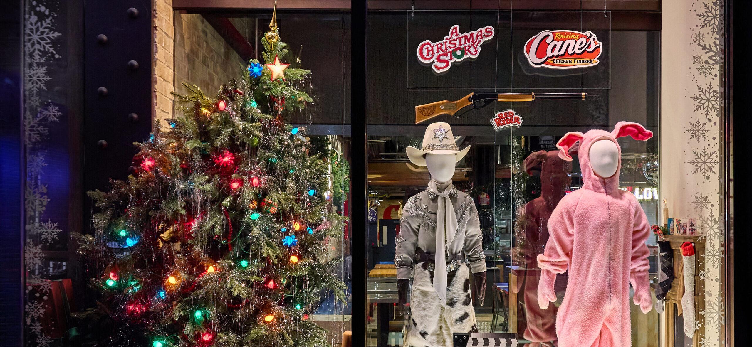 Raising Canes Holiday Broadway Window - Movie Costumes