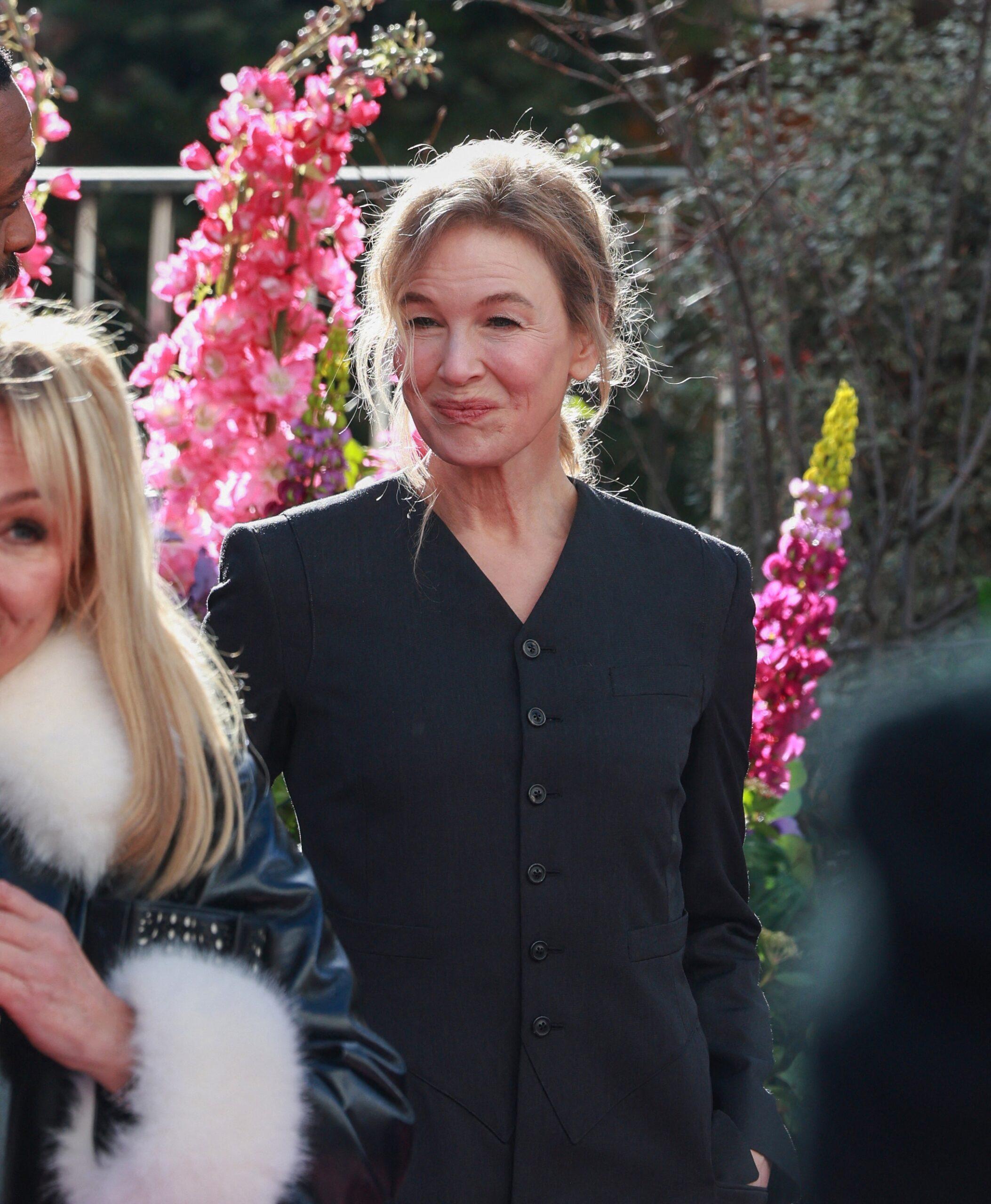 Renée Zellweger at "Bridget Jones" Scenes In The Square Statue Unveiling