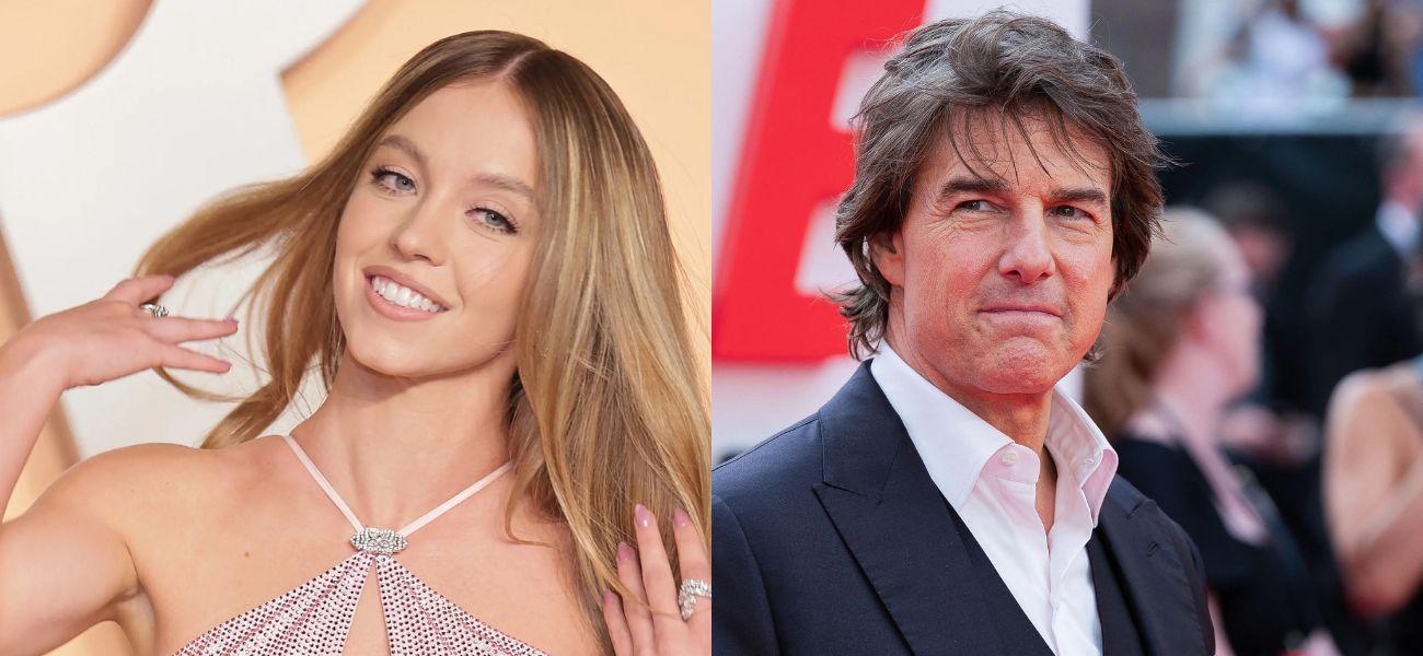 Sydney Sweeney, Tom Cruise photo collage