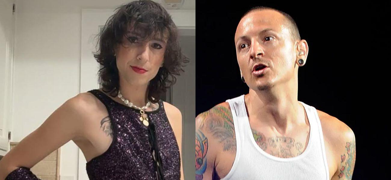 Draven Bennington and Chester Bennington photo collage