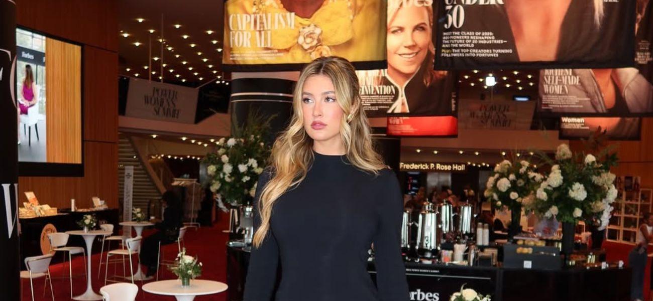 Carly Lawrence in black